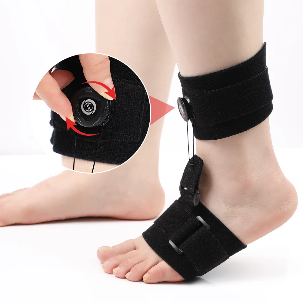 Comfortable Knob Adjustment Corrector, Orthosis Plantar Fascia Foot Rest Fixation, Ankle Brace Support for Tendonitis