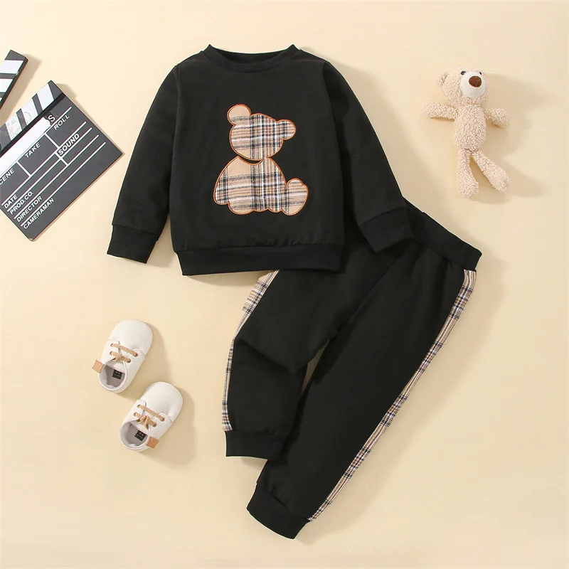 Brands for resale clothing Kid Clothes Wholesale Baby Clothes Boy Two-piece Set new born baby clothes sets 0-3 months for boy