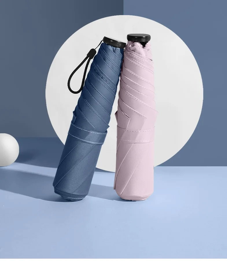 Ultra Light Weight Tiny Portable Finger Umbrella with Custom Logo Print