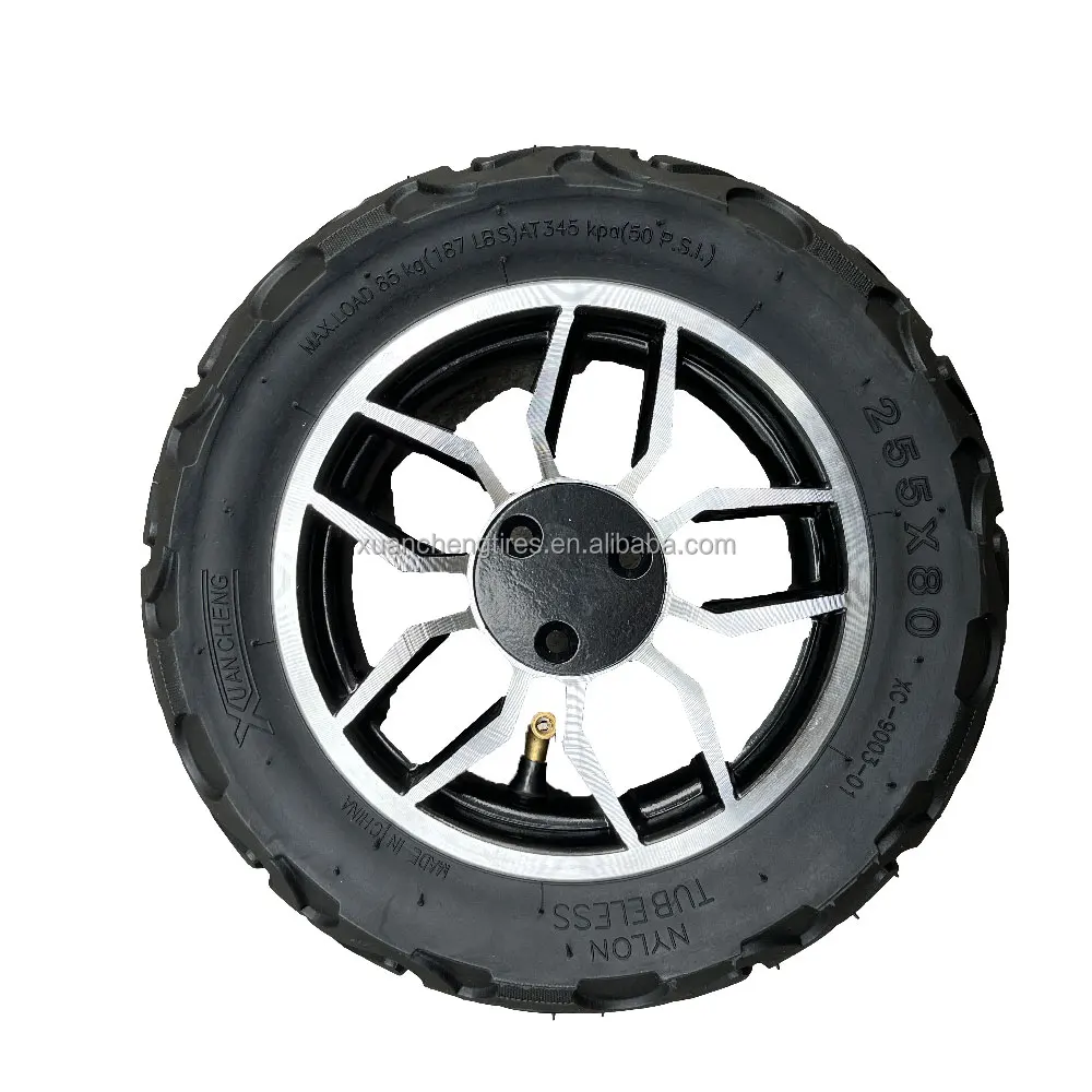 Electric Scooter Tire 255*80 Rubber New Pattern Outer Tyre Off Road 10 Inch OEM Repair Accessories Durable Factory Supply