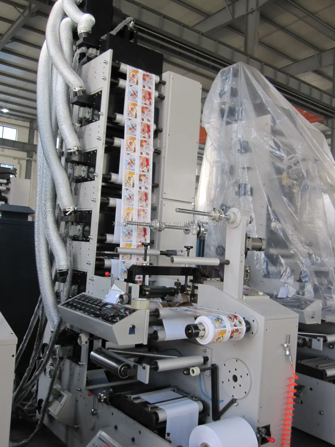 UV IR Flexo Adhesive Label Sticker Printing Machines With Die Cutting,Cold Stamping
