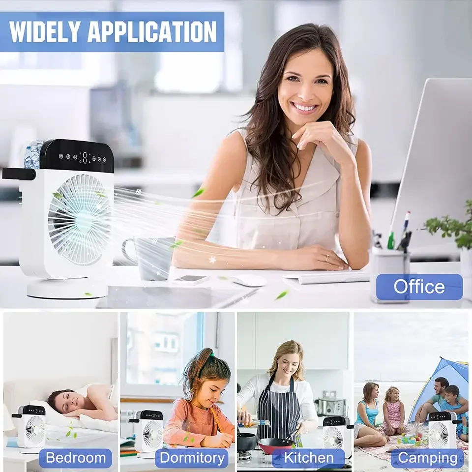 Hot Sales Portable Mini Desktop Summer Air Conditioner Small Air Cooler Popular 4 Speed Electric Usb Mini Air Cooler