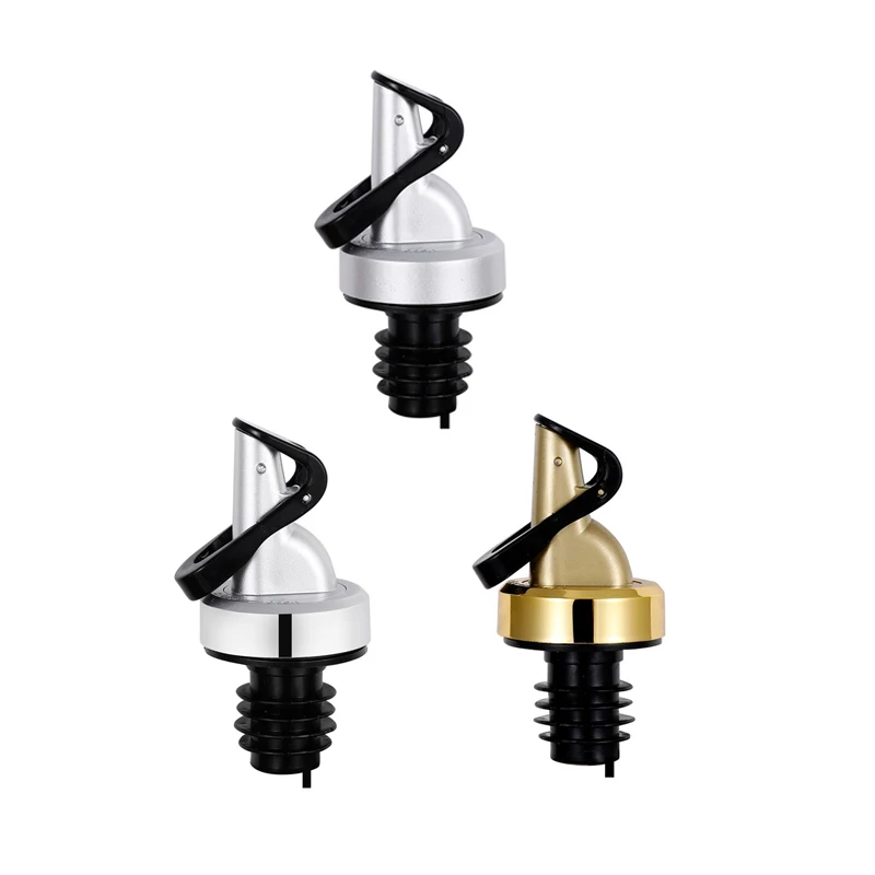 Leakproof Pour Spouts Oil Dispenser Sets Automatic Weighted Bottle Pourer for Olive Oil Wine Vinegar Soy Sauce