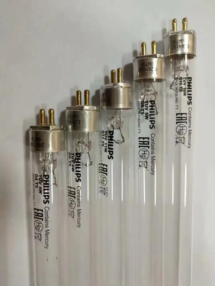 PHILIPS UVC lighting used in professional water and air disinfection  TUV 16W 254nm philips uv lamp