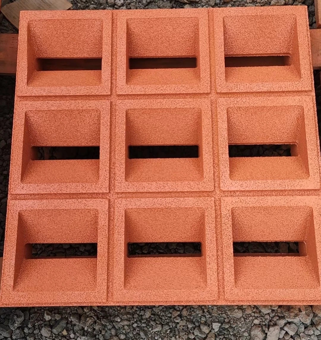 3D Breeze Block Wall Hollow Decoration Villa Interior Fence Decor Garden Background