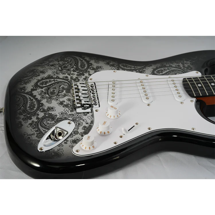 Made in China e-shop wholesale price Custom Carved panel 6 steel strings beginner st electric guitar electric acoustic