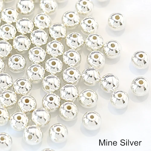 Best selling top quality 6 mm loose faux abs pearl beads for clothes