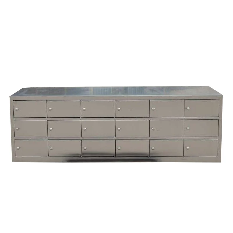 Customized  Dustproof Metal Frame factory Workers Stainless Steel Shoe Cabinet