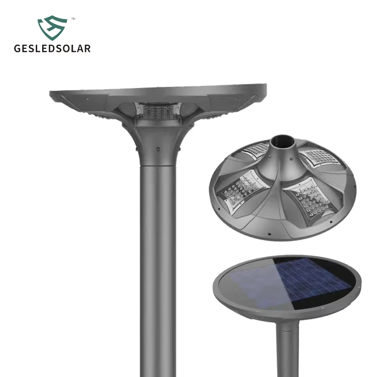Park Auto Work 100% Mode Mono Solar Panel UFO Garden Light LED Street Light with Battery Power Supply IP66 Rating