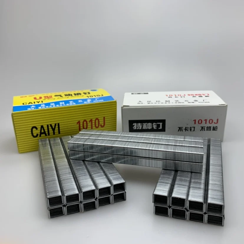 Factory Custom Pneumatic Nails Sofa 1004J 1006J 1008J 1010J 1013J Black Pin Staple