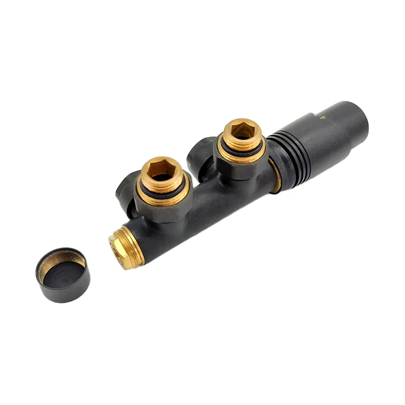 G1/2  lockshield brass radiator h valves for heating radiator