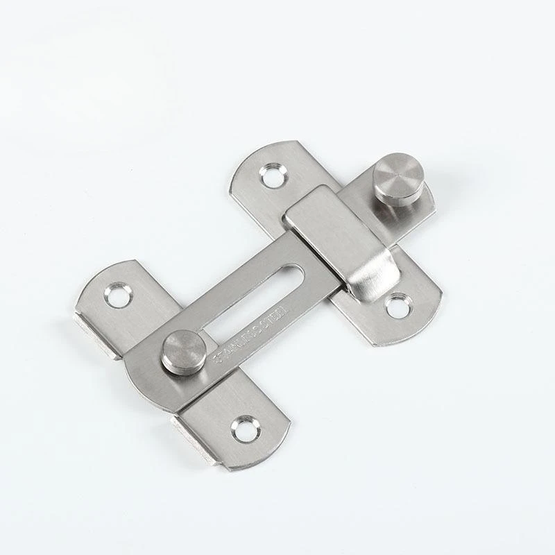 Stainless steel door latch bolt bolt safety bolt sliding door buckle pet cage door industrial lock buckle