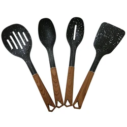 Excellent 4pcs Marble Coating Nylon Kitchen Cooking Utensils