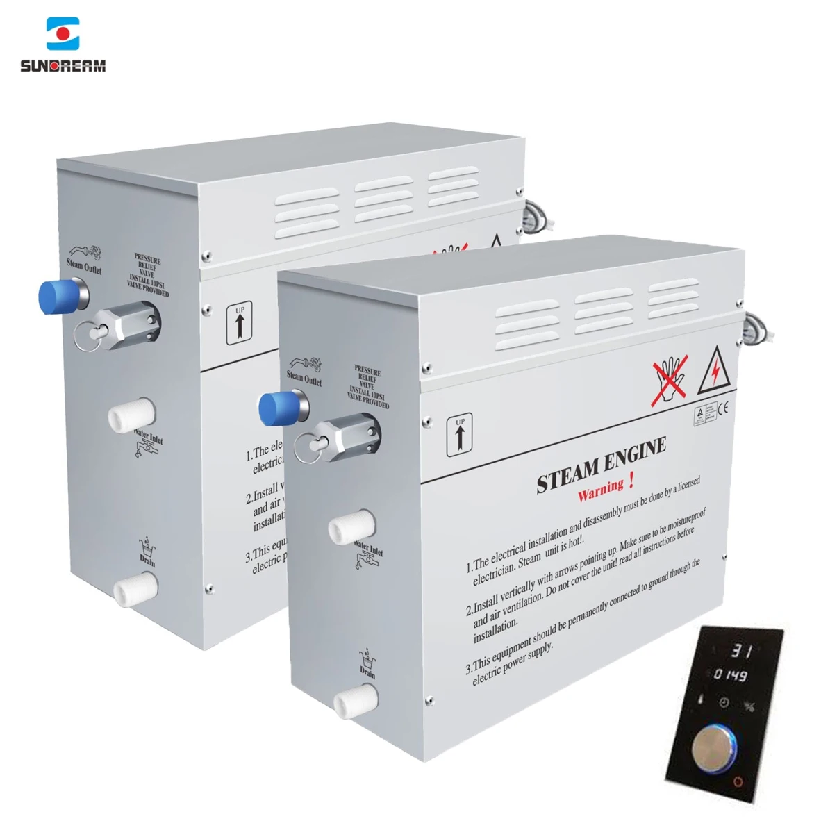 Паровой генератор SUNDREAM паровой ванны большого помещения турбо-генератор