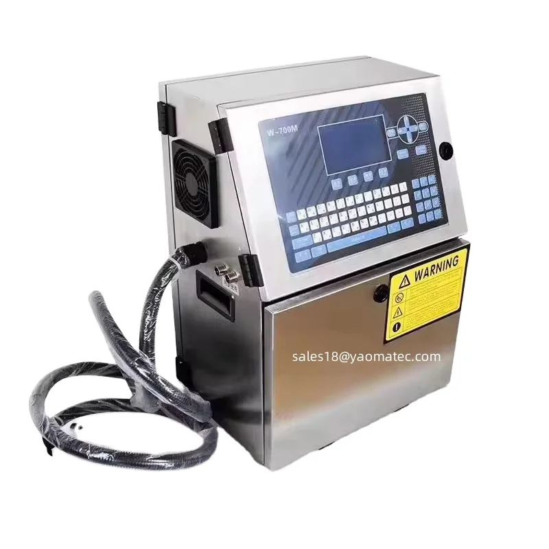 Yaomatec High Effective Batch Code Continuous CIJ Inkjet Printer on Product Line logo
