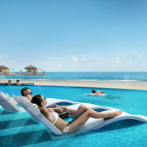 Tanning Ledge Pool Chaise Lounger In Pool Furniture in Water Sun Bed Lounge Chairs