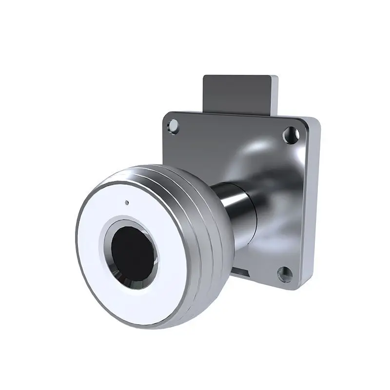 drawer lock Black, silver, zinc alloy fingerprint for box locker smart furniture locks cabinet cerradura de cajon