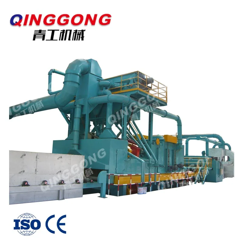 Good quality surface treatment equipment with painting and shot blasting machine steel plate preservation line