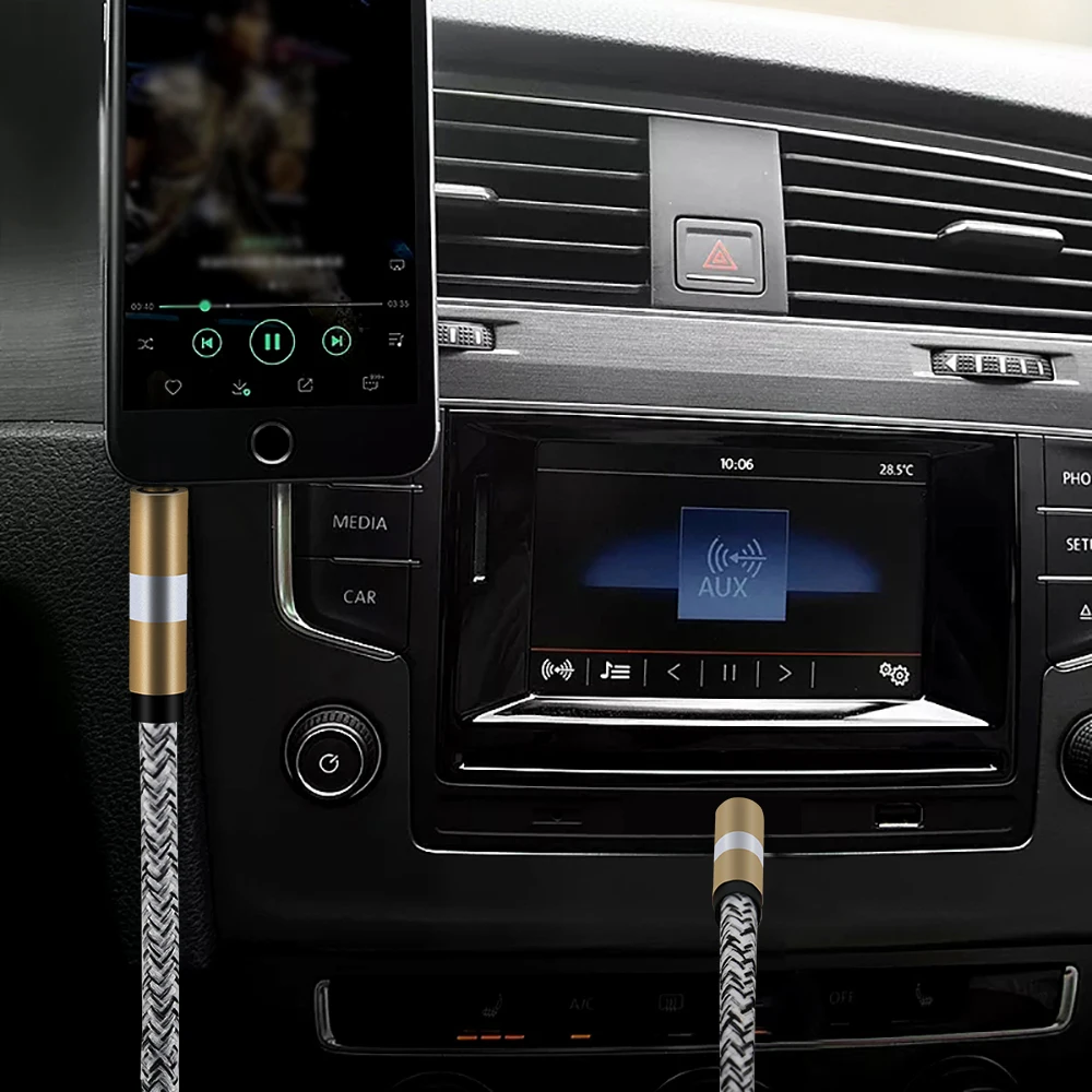 New trending aux cable 3.5mm Male to Male audio video cable for speaker MP3