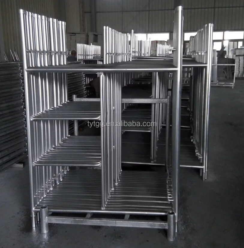 Hot Dipped Galvanized Layher Concrete Steel Rapid Scaffolding Quickstage Quick Lock HDG Portable Heavy Duty H Frame Scaffold