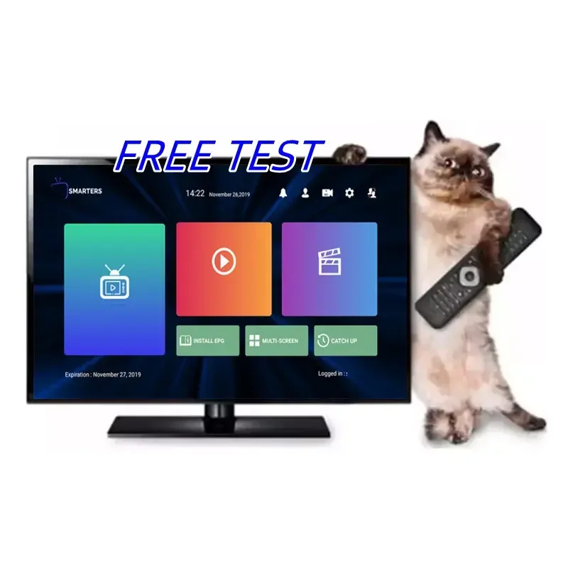 Подписка на IPTV 12 месяцев бесплатное тестирование перепродажная Панель Android 4K M3u Бесплатная пробная версия для smart