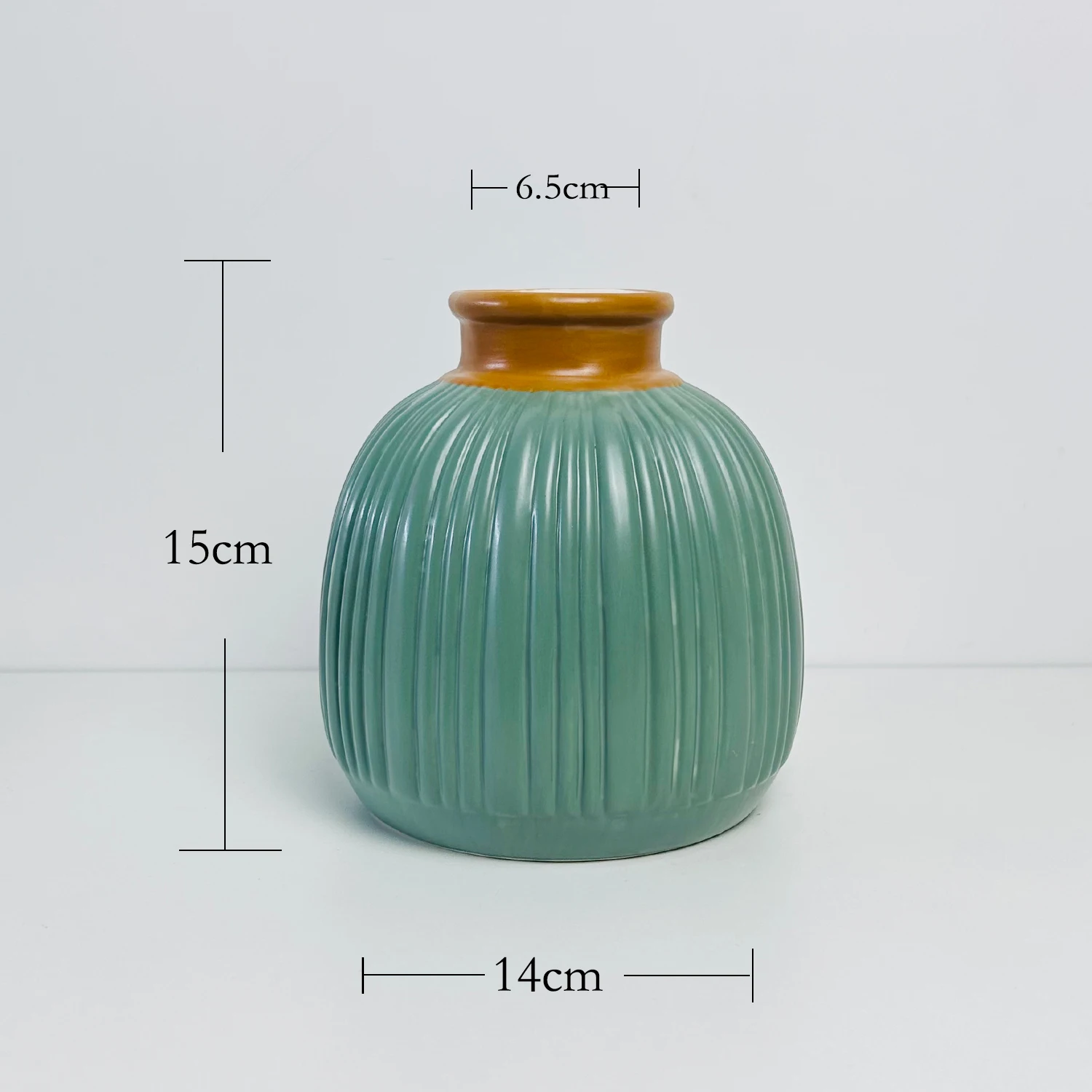 Американский Лидер продаж, большой полосатый декоративный резервуар для хранения воды, керамические вазы для сухих цветов