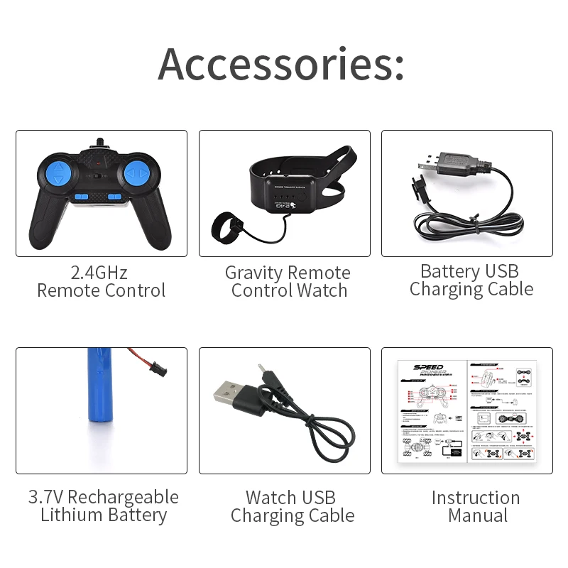 Watch Gravity Induction Gesture Remote Control Stunt Car Deformation Vehicle Toys Kids Side Walking Twisting Rc car For Kids