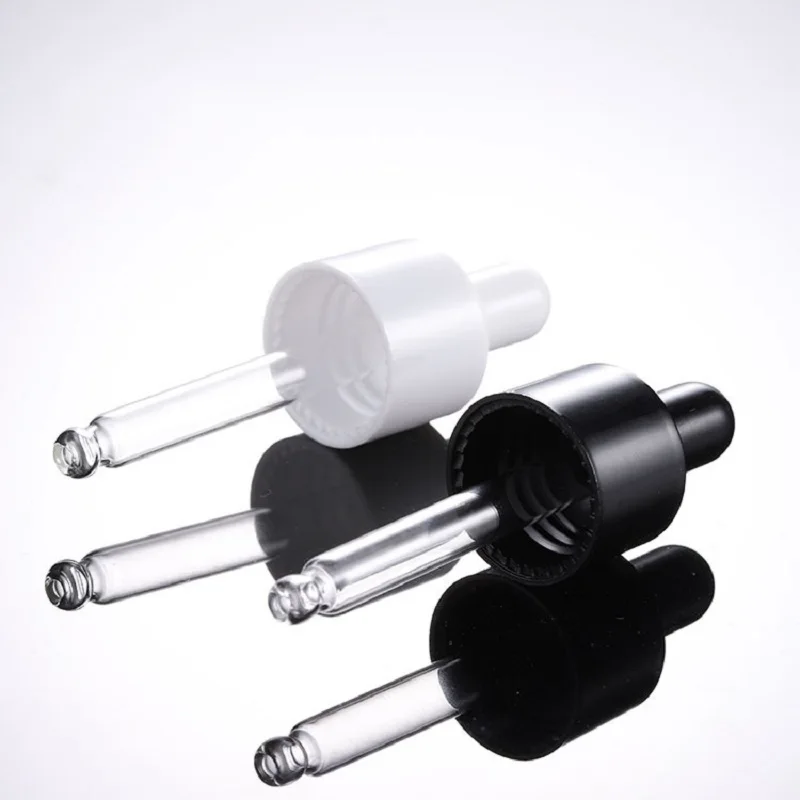 Amber clear frosted 1 oz 1oz 30 ml 30ml flat shoulder cylinder glass dropper bottle for serum essential oil