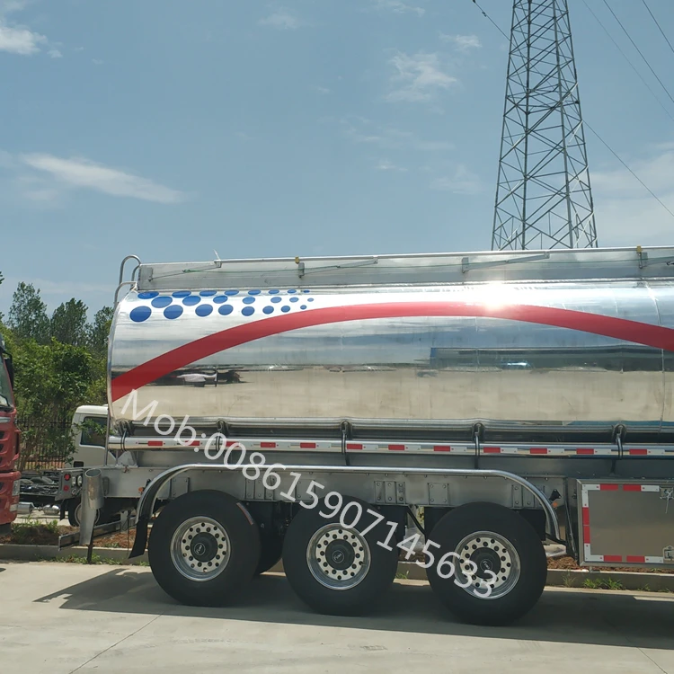 Aramco 38000l 42000l 43000l Aluminum fuel diesel tanker semi trailer