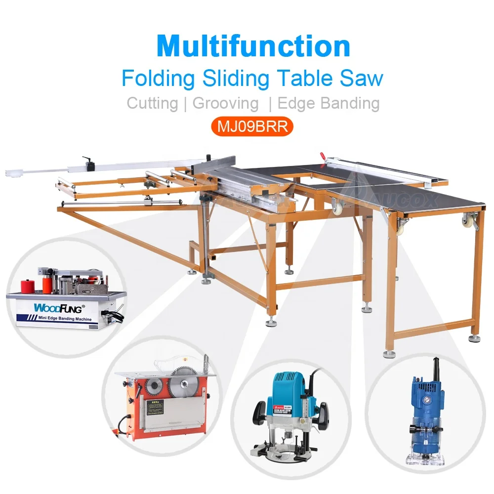 Easy To Carry Folding Table Saw Dust Free Portable Sliding Table Saw MJ09BRR