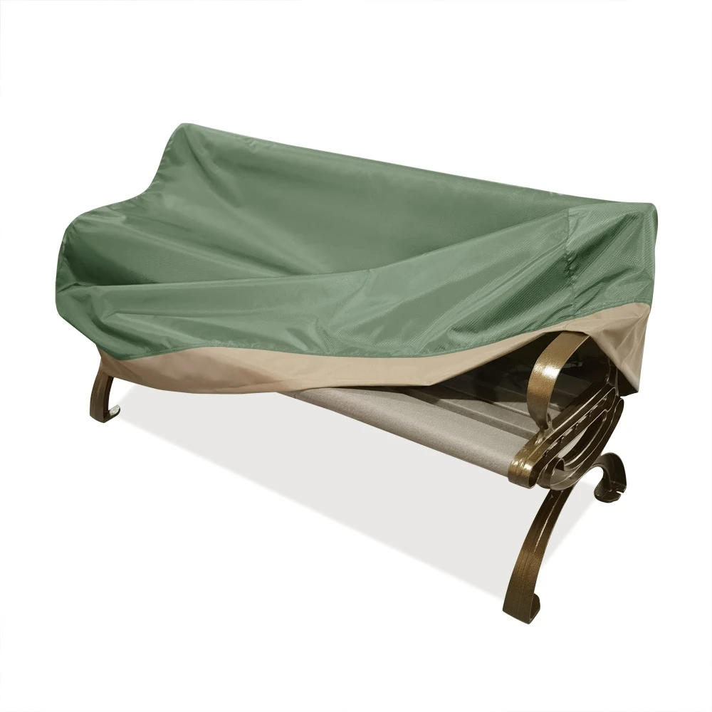 Durable material UV protected polyester waterproof patio 3 chair/ bench cover