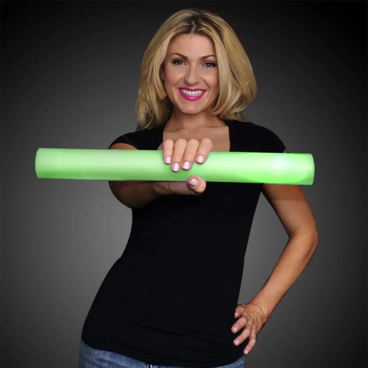 Wholesale Flashing wireless led cheering stick Custom Led 6 Mode Customized Foam Glow Sticks