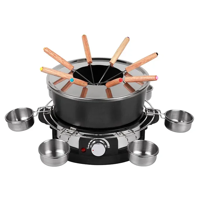 electric multi-function hot pot cheese melter fondue set chocolate melter fondue set