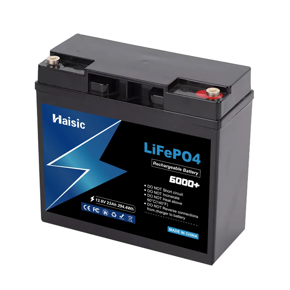 Solar Battery Lifepo4 Cranking Battery 12.8v 12v 23ah Lithium Ion Battery Pack With Smart Bms