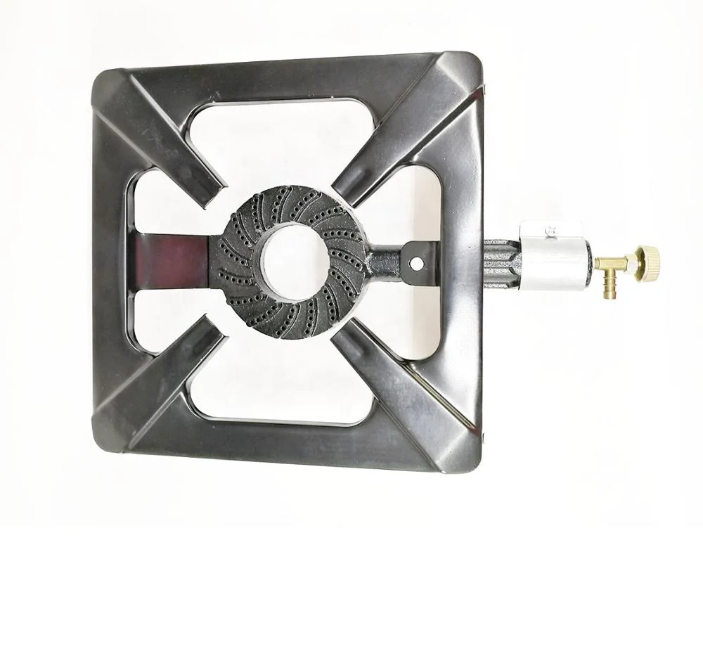 outdoor camping propane burner cast iron gas cooker wok stove italy model