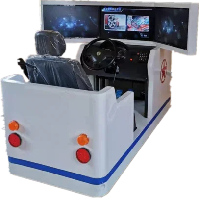Professional Single Seat Three Screen Car Driving Simulator Car Driving Training Simulator for Smart Driving School