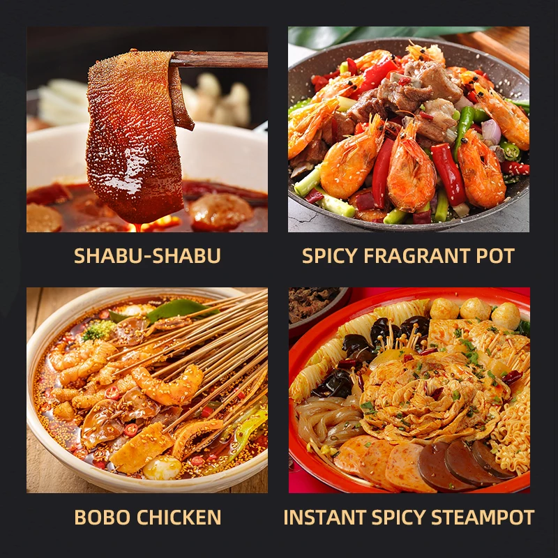 Chongqing Jiefangbei Best Sellers  Food 500g Spicy Hotpot Condiments Chinese Food Cooking Sauce