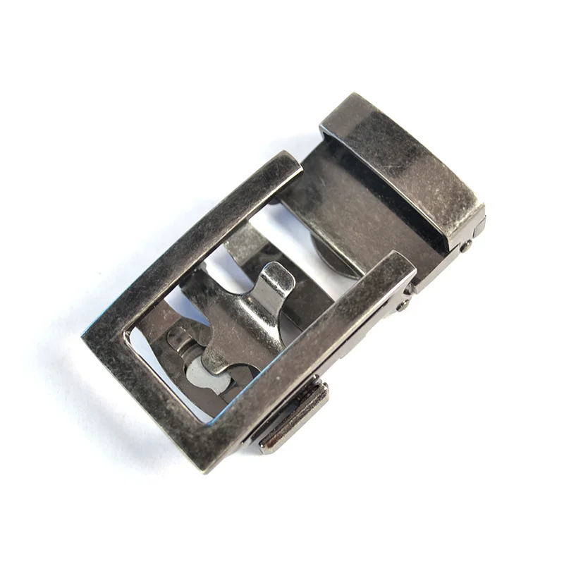 Carosung Belt Buckle Custom Metal Logo Engraved Antique Silver Men Buckles Magnetic Ratchet Belts