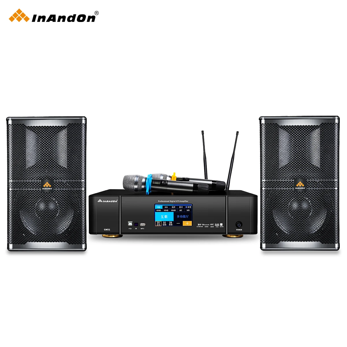 Karaoke Player Machine 6T InAndOn Touch Screen Karaoke System Professional Speaker Amplifier Wireless Microphone Karaoke Set