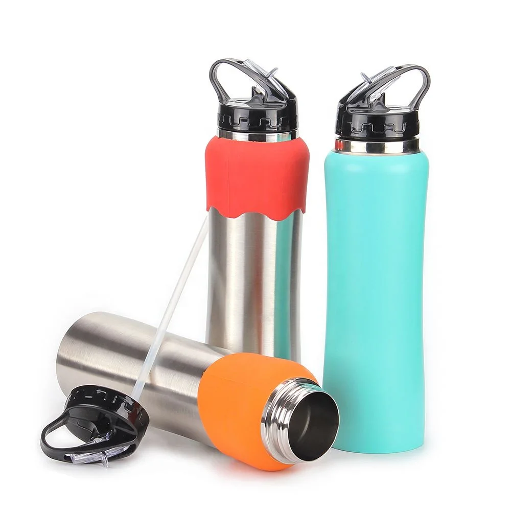 Customized  Outdoor Sustainable Best Healthy Stainless Cool Water Bottle With Straw