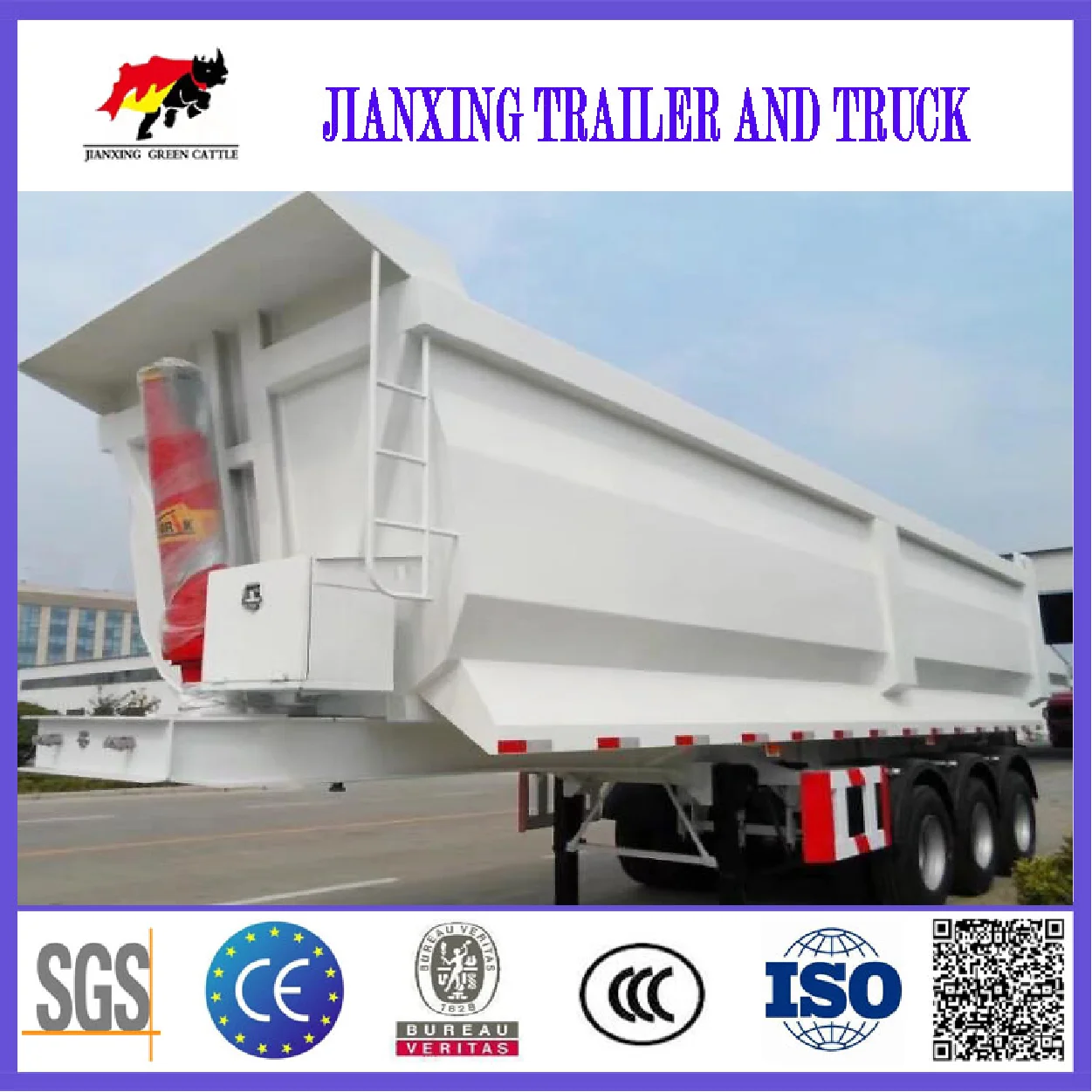 semi dumper trailer 30ton dump trailer tractor dump trailer