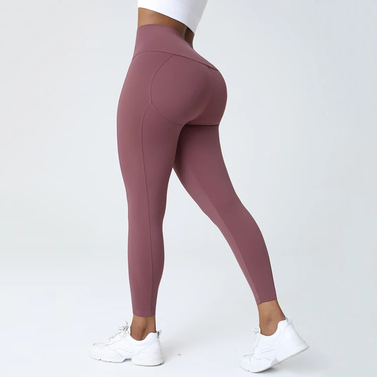  Wholesale 2021 OEM Design Tummy Control Body Shaping High Waisted Yoga Pants