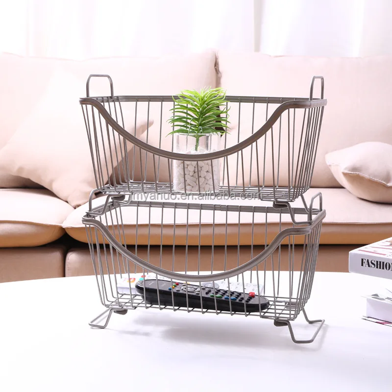 Detachable Heavy Duty Wire Shelving Metal Wire Shelf Storage Rack Durable Organizer