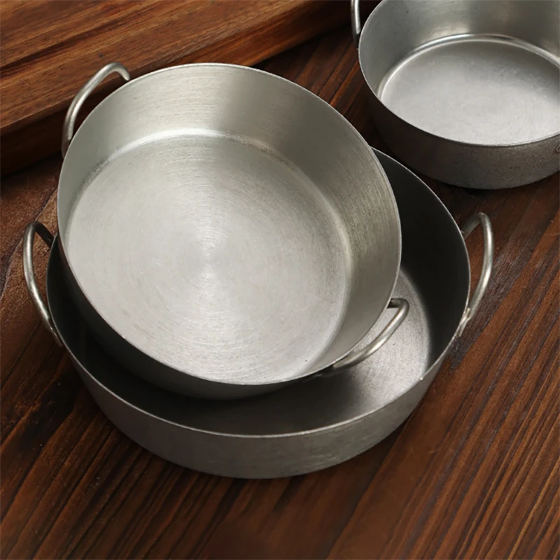 Premium Stainless Steel Dinnerware Stylish Classic Design Fried Chicken Snack Serving Wire Handle PC Material Plates Food Usage