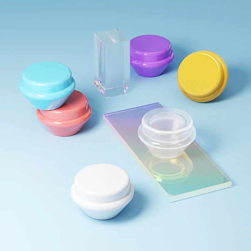 5 gram cosmetics pp jar cosmetic bottle container in good price bowl shape with screw cap ready to ship