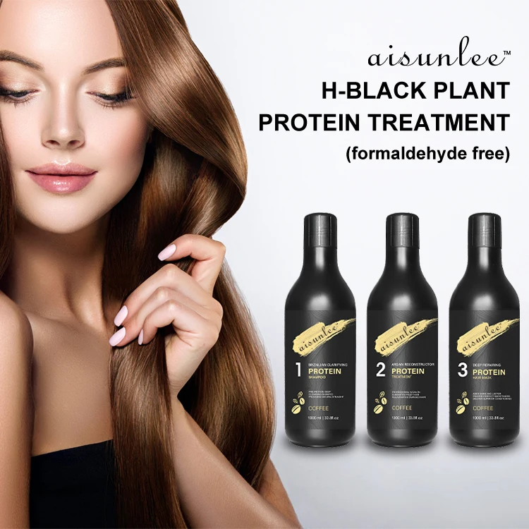 New Arrival Organic Pure Protein Hair Straightening Private Label Keratin Hair Treatment Shampoo And Conditioner Set