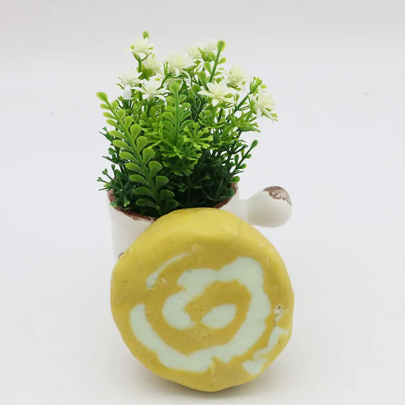 200g Natural Essential Oils Mango Scent Cake Shaped Bath Bombs Infused with Shea Butter, Coconut Oil Bath Bubble Bar