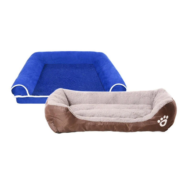 2023 hot selling cute pet bed summer multi-colored soft PP rectangle, cotton cooling dog bed puppy dog sofa/