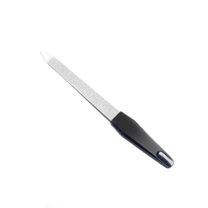 Manicure Pedicure Scrub Nail Arts Tools Thick Professional Stainless Steel Nail File Buffer Metal Double Side Grinding Rod