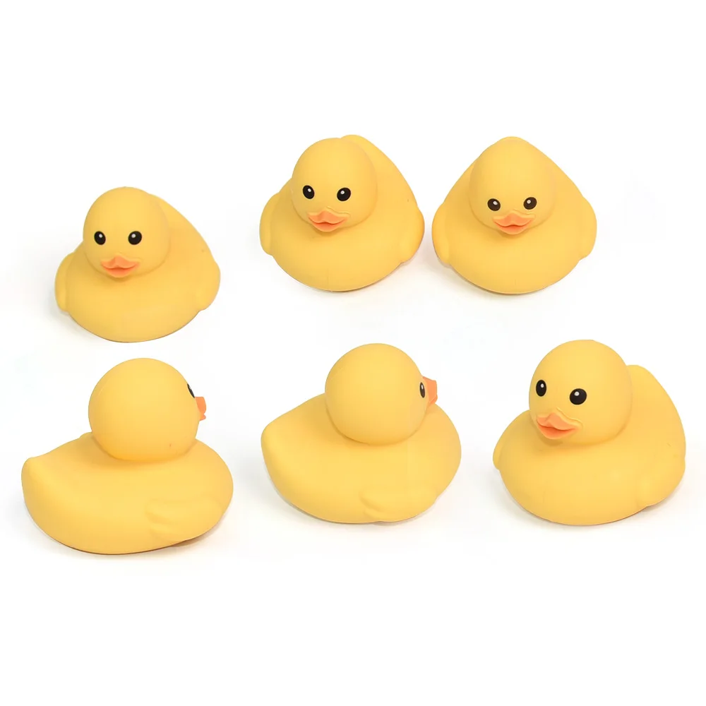 Wholesale Eco-Friendly Customizable Logo Free Bpa Silicone Yellow Bath Duck Toy Grade Food Silicone Shower Duck Toy